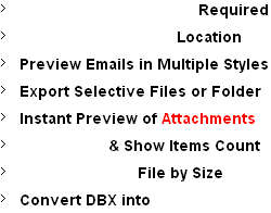 DBX Features