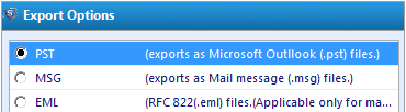 Export WLM to PST, EML & MSG