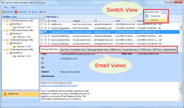 dbx viewer outlook express